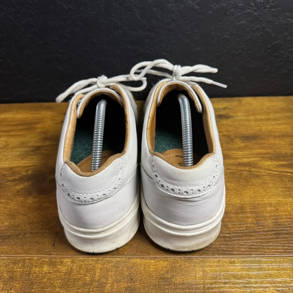 Johnston & Murphy XC4 25-8458 White Leather Golf Shoes Mens 9.5‎ M
